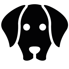 Dog Face Silhouette Vector 283x283 Dog Face Silhouette Vector