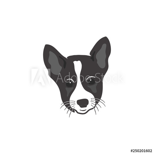 Dog Head Icon Silhouette Retro Style Monochrome Dog Face Stock 500x500 Dog Head Icon Silhouette Retro Style Monochrome Dog Face Stock