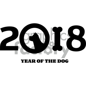 Clipart Illustration Year Of Dog Numbers Design With Dog Head 300x300 Clipart Illustration Year Of Dog Numbers Design With Dog Head