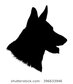 Dog Head Silhouette 244x280 Dog Head Silhouette