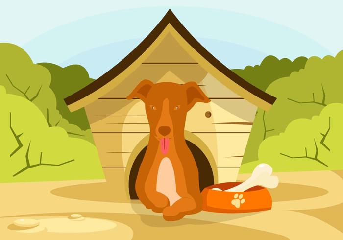Dog House Free Vector Art 700x490 Dog House Free Vector Art