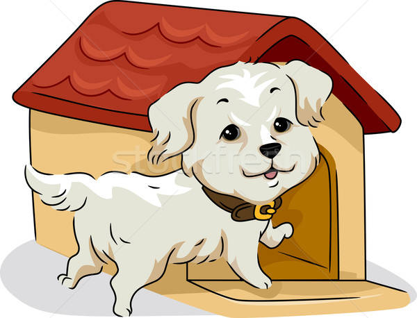 Dog House Vector Illustration Lenm 600x458 Dog House Vector Illustration Lenm
