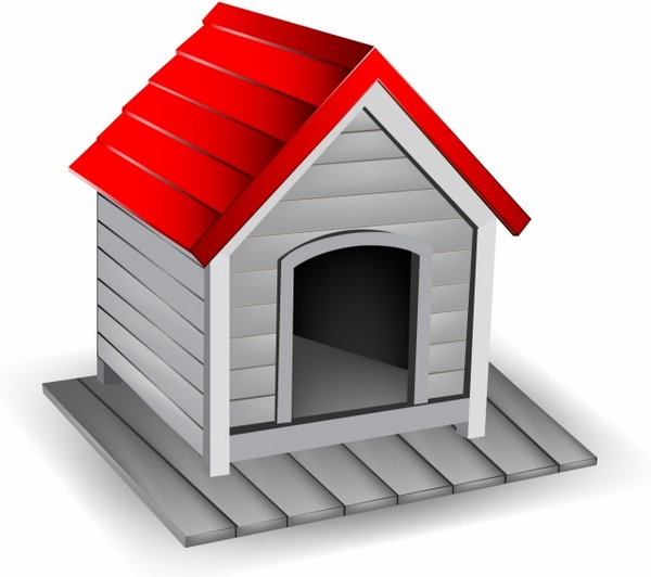 Dog House Free Vector In Adobe Illustrator 600x532 Dog House Free Vector In Adobe Illustrator