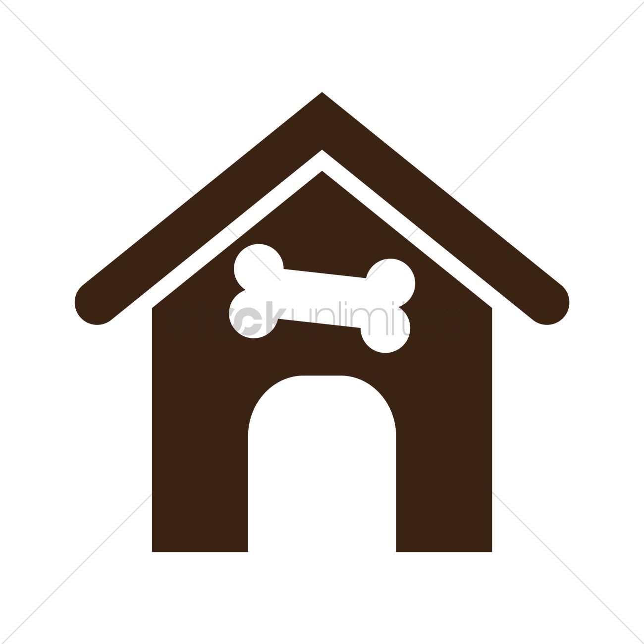 Dog House Vector Image 1300x1300 Dog House Vector Image