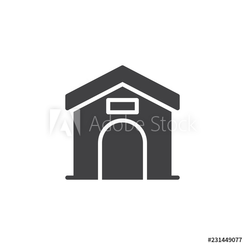 Dog House Vector Icon Filled Flat Sign For Mobile Concept And Web 500x500 Dog House Vector Icon Filled Flat Sign For Mobile Concept And Web
