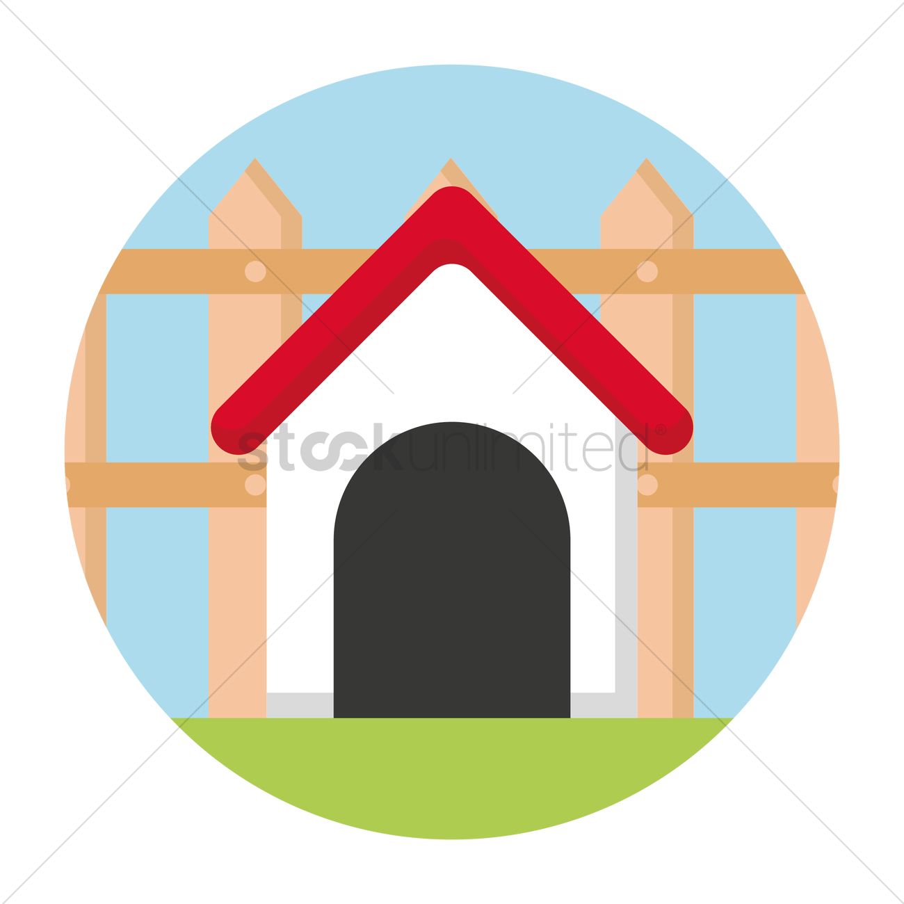 Free A Dog House Vector Image 1300x1300 Free A Dog House Vector Image