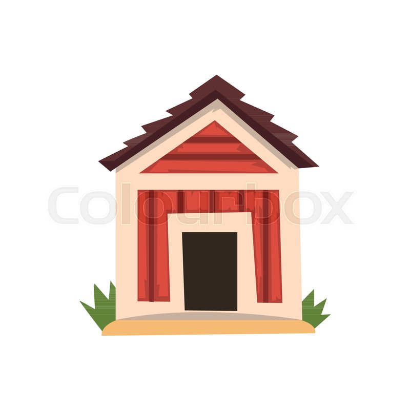 Red Doghouse Vector Illustration Stock Vector Colourbox 800x800 Red Doghouse Vector Illustration Stock Vector Colourbox