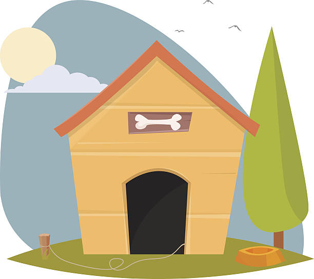 Clipart Dog Kennel 612x544 Clipart Dog Kennel