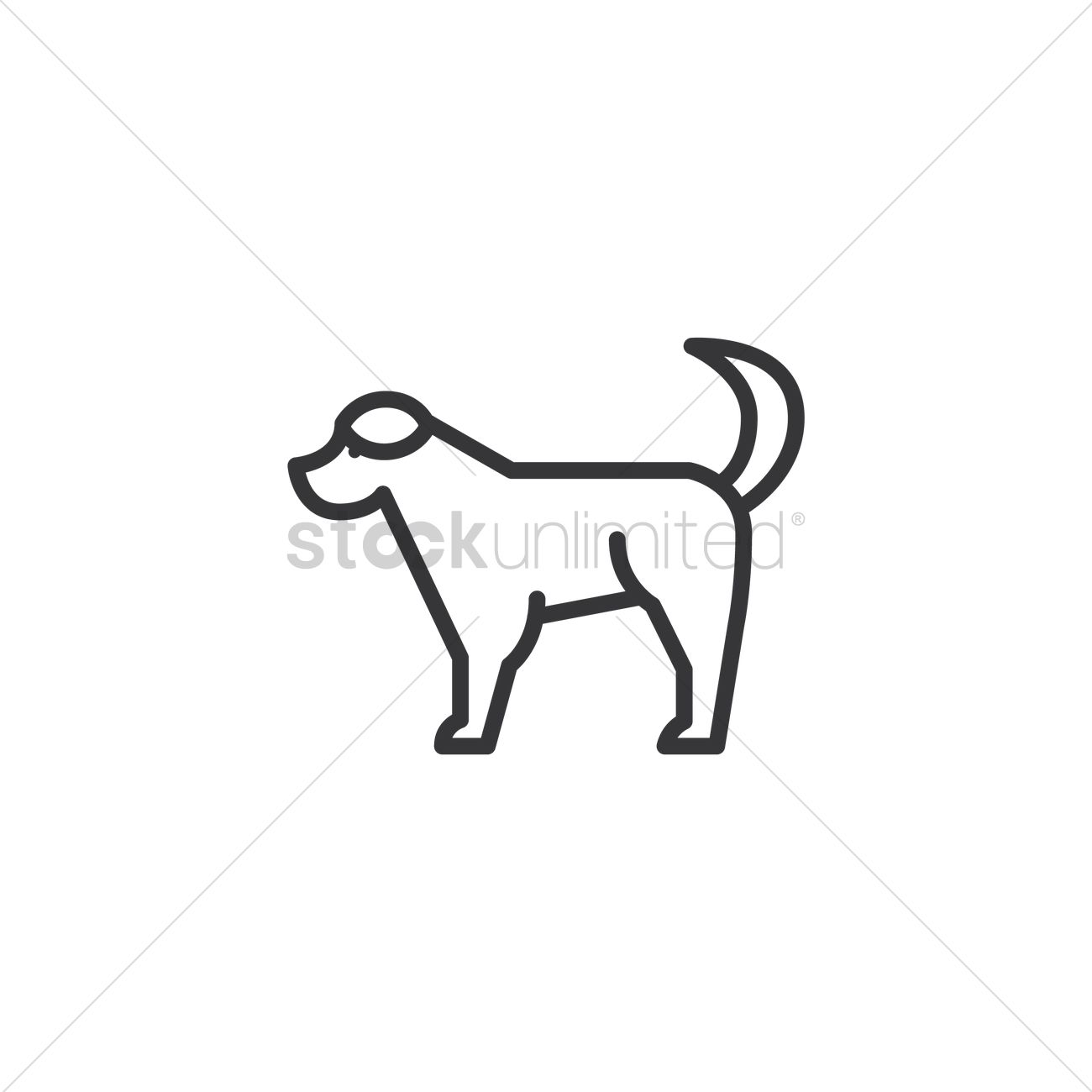 1300x1300 Dog Icon Vector Image