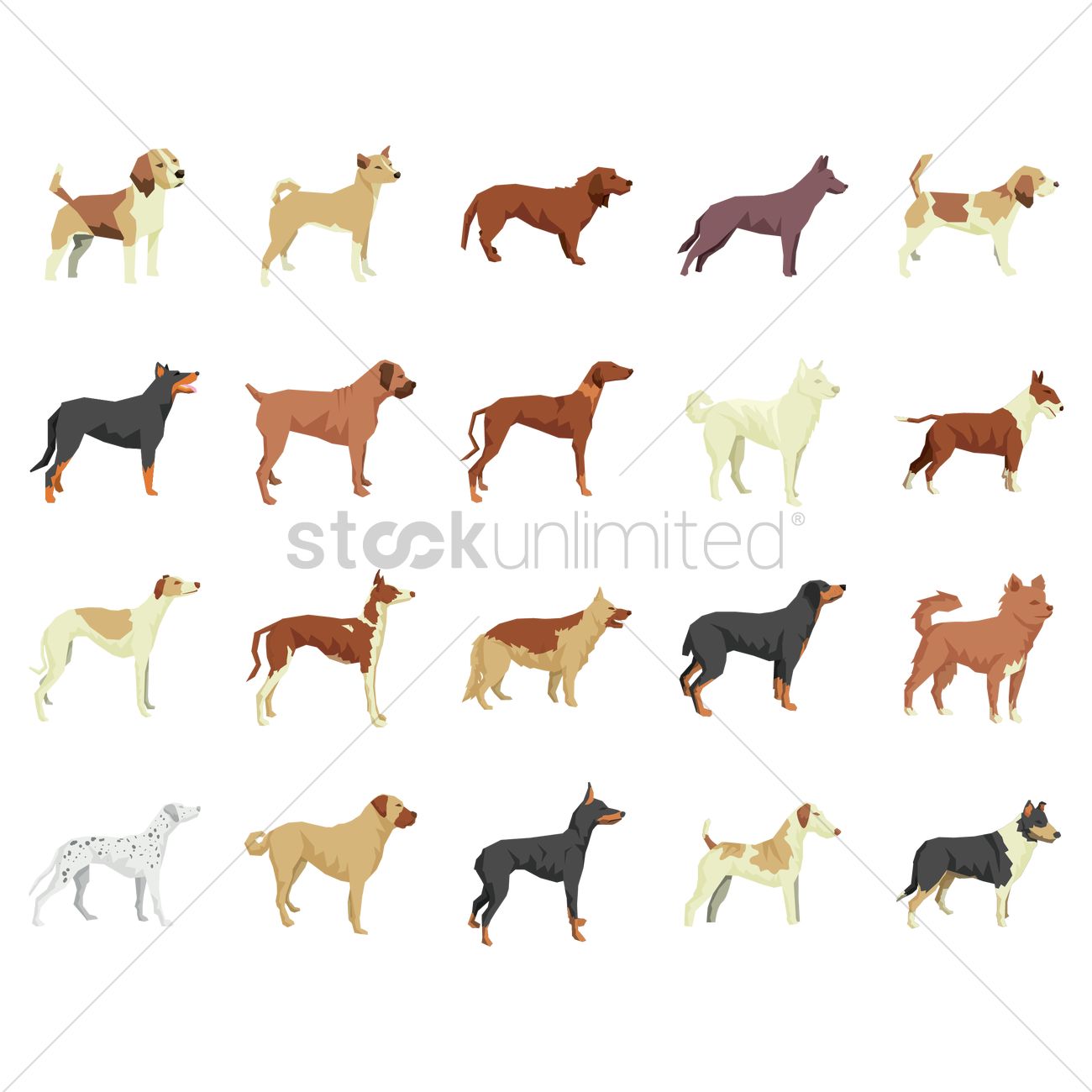 1300x1300 Dogs Icon Vector Image