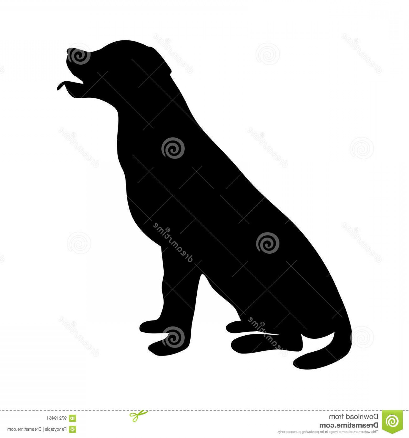 1560x1668 Stock Illustration Dog Icon Labrador Silhouette Sitting Vector