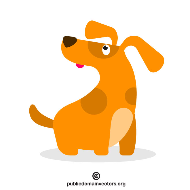 660x660 Cute Dog Icon Vector Image