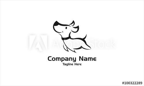 500x300 Dog Logo Vector