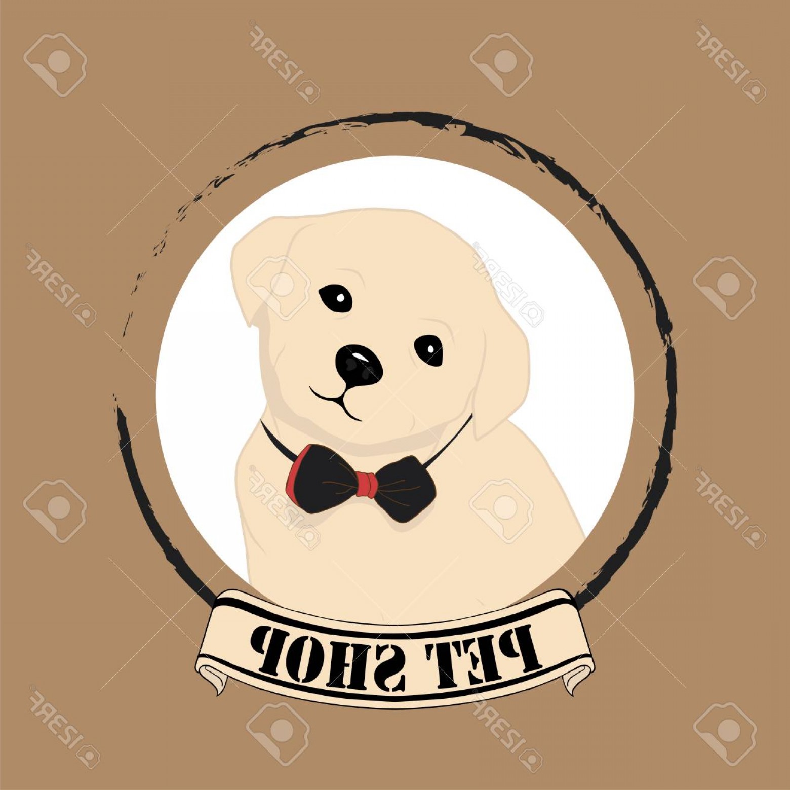 1560x1560 Cute Dog Logo Vector Savoyuptown