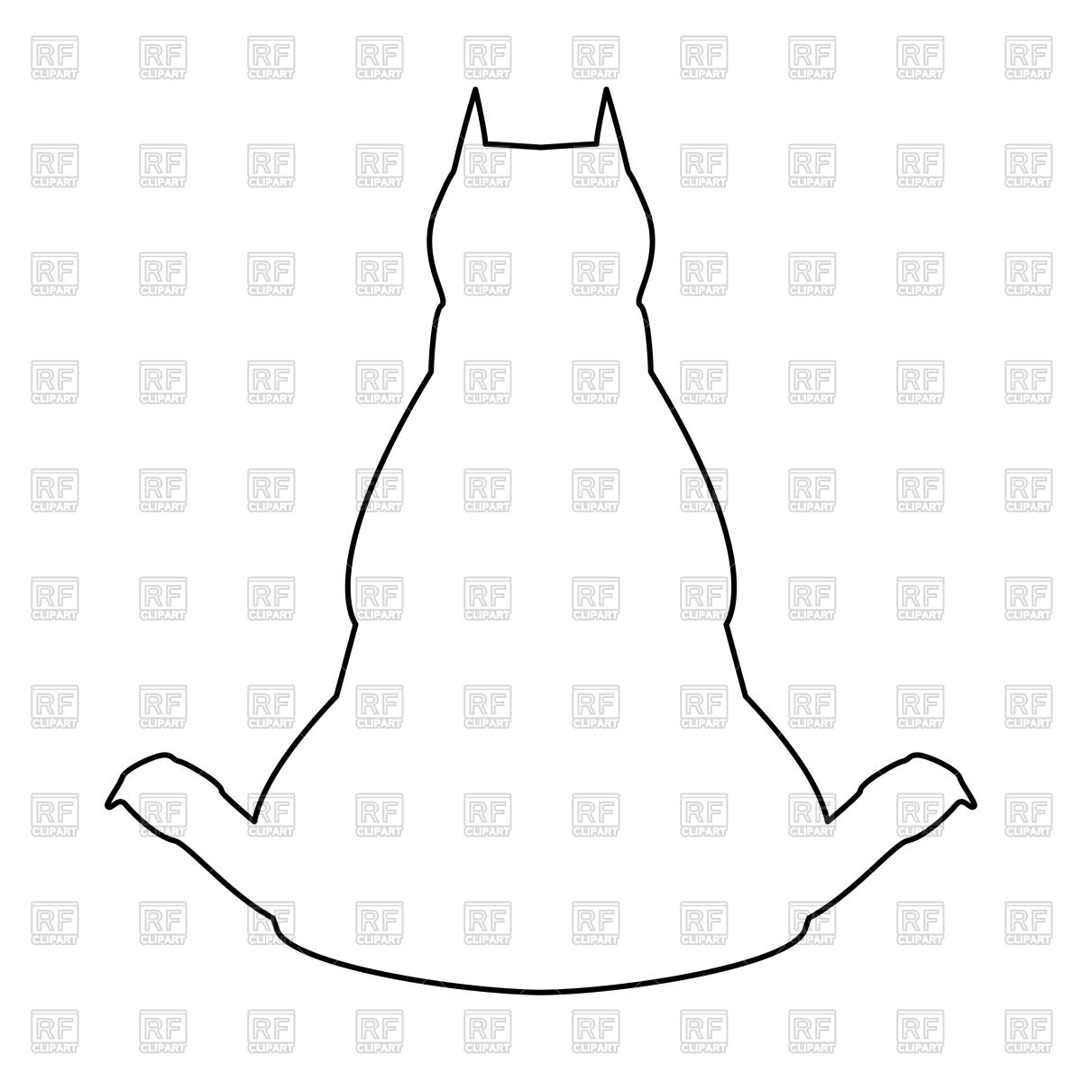 1200x1200 Dog From Back View Outline Vector Image Of Plants And Animals