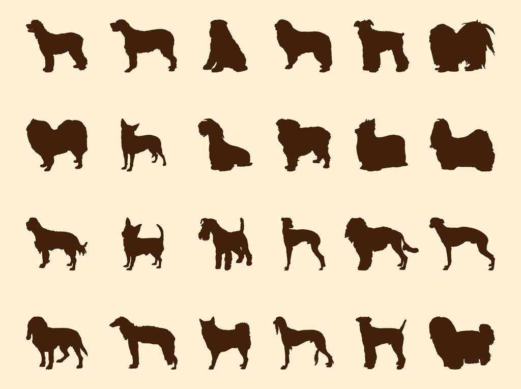 Dog Outline Vector at Vectorified.com | Collection of Dog Outline ...