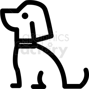 300x300 Dog Outline Vector Icon Clipart Royalty Free Gif, Png