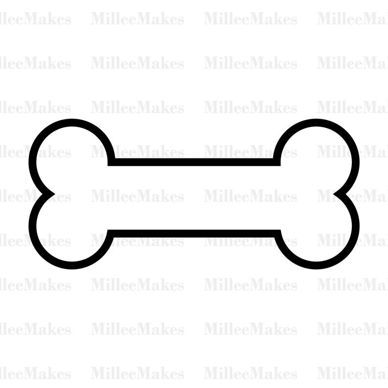 794x794 Dog Bone Outline Vector Dog Bone Htv Vinyl Cut Etsy