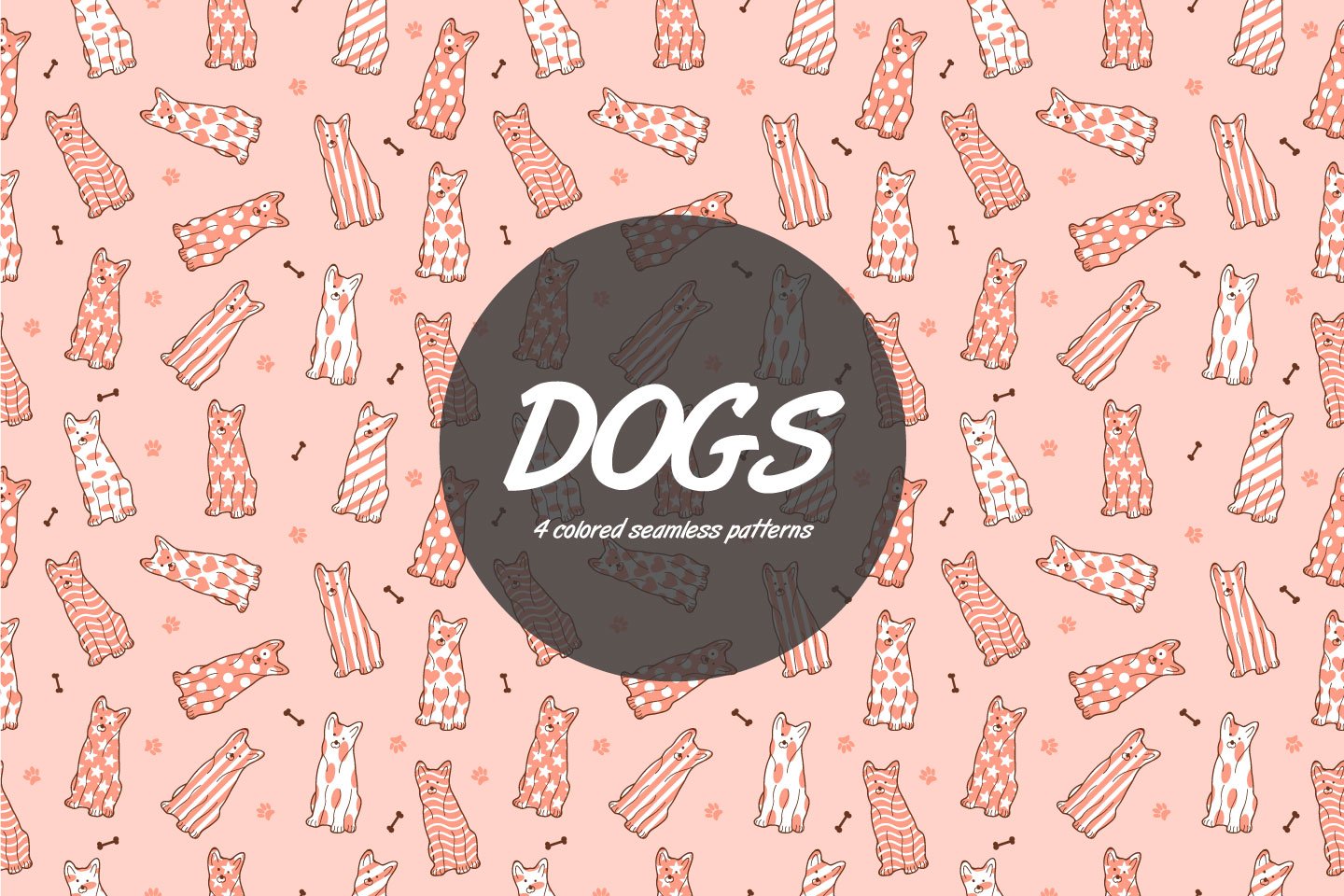 Dog Vector Free Seamless Pattern 1440x960 Dog Vector Free Seamless Pattern
