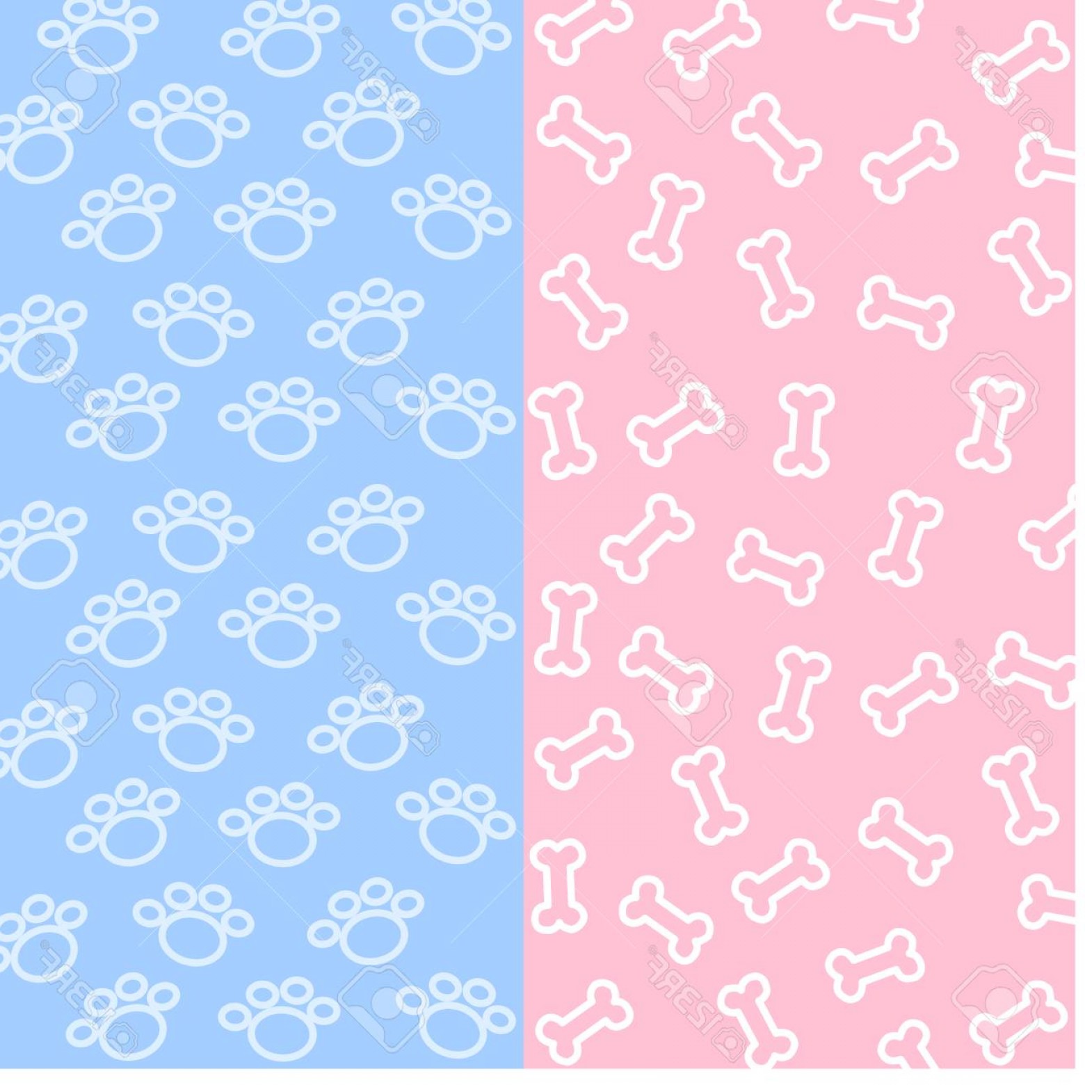 Photostock Vector Mini Bone And Spoor Of Dog Pattern On Blue 1560x1560 Photostock Vector Mini Bone And Spoor Of Dog Pattern On Blue