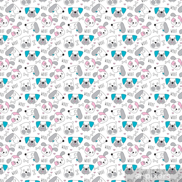 Seamless Dog Pattern Vector Illustration Wallpaper 700x700 Seamless Dog Pattern Vector Illustration Wallpaper