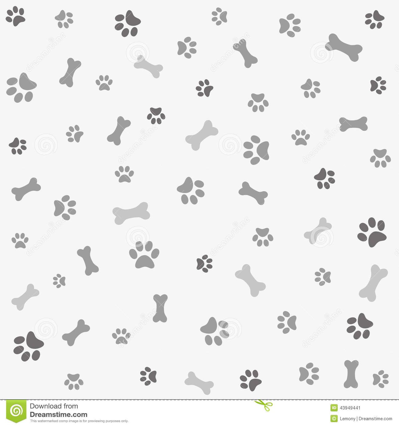 Dog Print Paper Background With Dog Paw Print And Bone Stock 1300x1390 Dog Print Paper Background With Dog Paw Print And Bone Stock