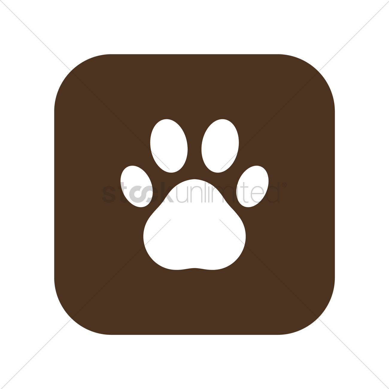 1300x1300 Dog Paw Vector Image