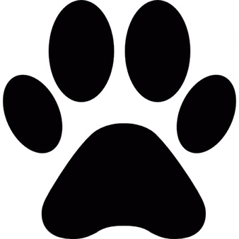 338x338 Dog Paw Print Vector