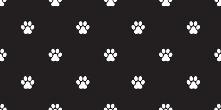 450x225 Paw Seamless Pattern Dog Paw Cat Paw Vector Isolated Wallpaper