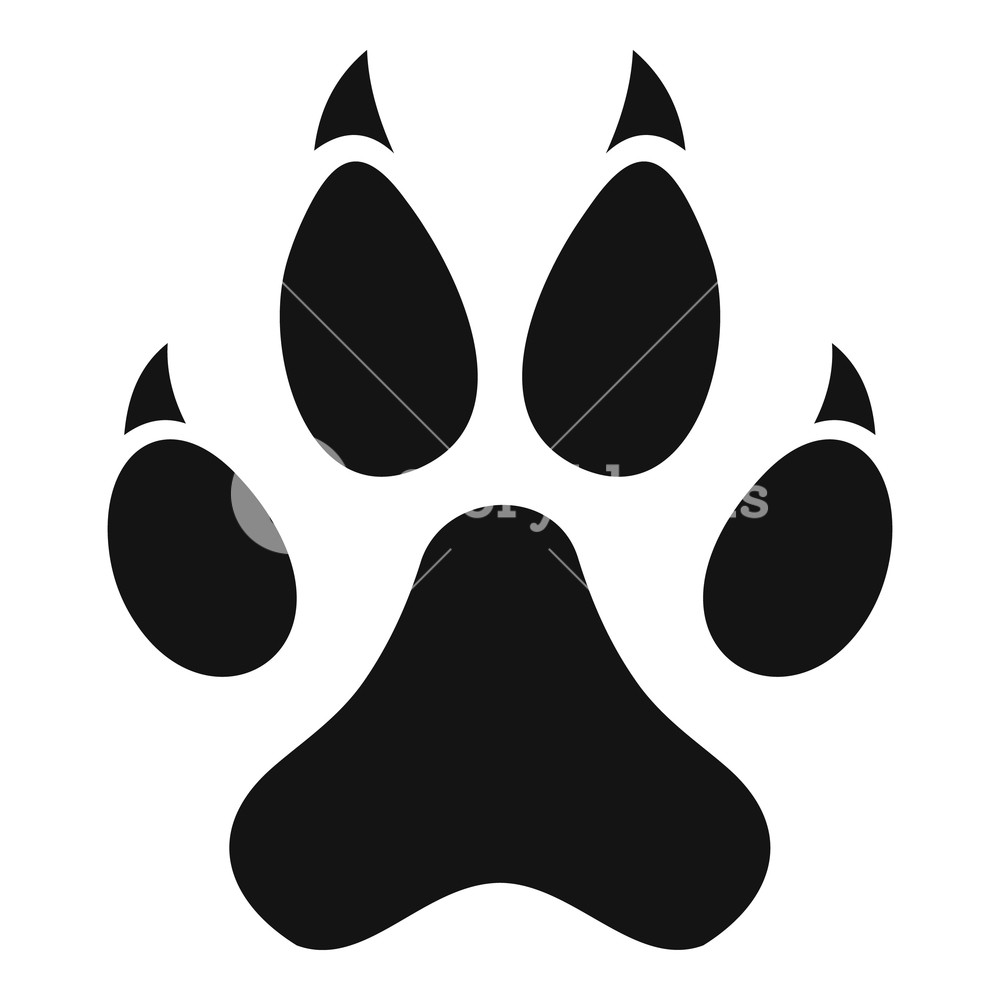1000x1000 Cat Paw Icon Simple Illustration Of Cat Paw Vector Icon For Web