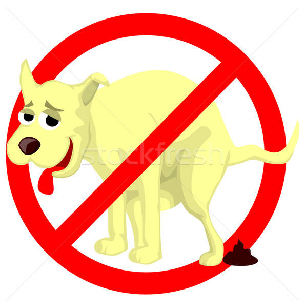 595x600 Dog Poop Sign Vector Illustration Kosztaczky Melinda