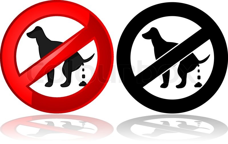 800x506 Forbidden Sign Showing A Dog Pooping Stock Vector Colourbox
