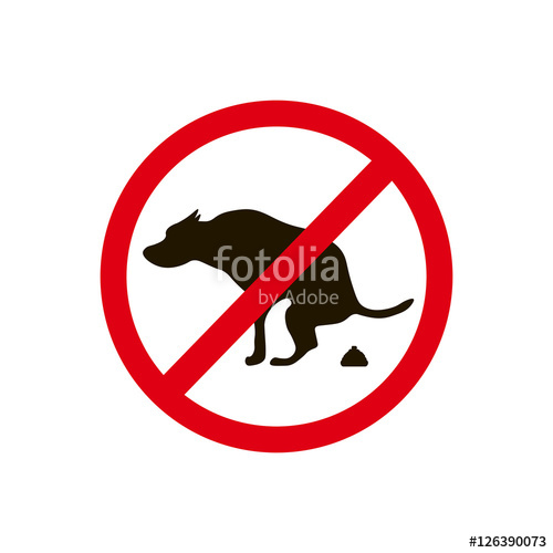 500x500 No Dog Poop Sign Shitting Is Not Allowed No Poo Poo Stock Image