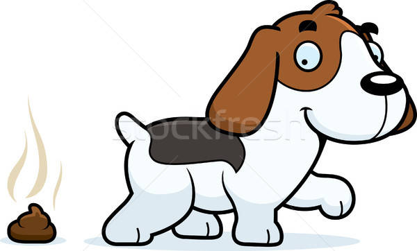 600x362 Cartoon Beagle Poop Vector Illustration Cory Thoman