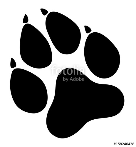 Paw Prints Logo Vector Illustration Isolated Vector 463x500 Paw Prints Logo Vector Illustration Isolated Vector