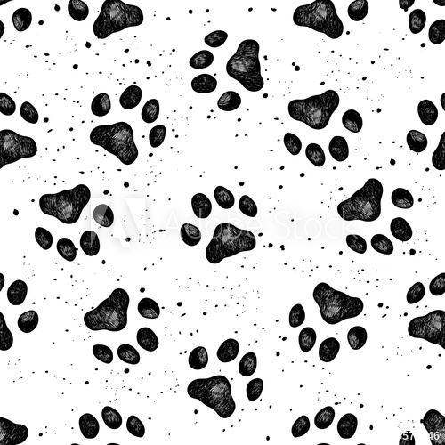 Paw Of Dog Print Vector Vexture 500x500 Paw Of Dog Print Vector Vexture