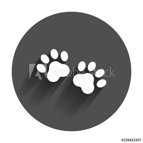 Paw Print Vector Icon Dog Or Cat Pawprint Illustration Animal 500x500 Paw Print Vector Icon Dog Or Cat Pawprint Illustration Animal