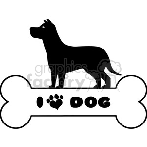 Royalty Free Rf Clipart Illustration Dog Black Silhouette Over 300x300 Royalty Free Rf Clipart Illustration Dog Black Silhouette Over