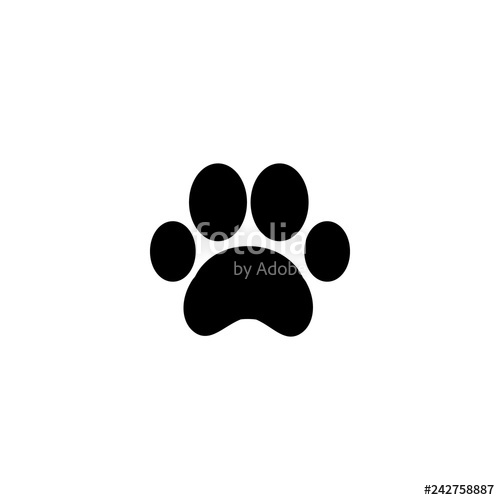 Paw Print Icon Vector Paw Print Vector Graphic Illustration 500x500 Paw Print Icon Vector Paw Print Vector Graphic Illustration