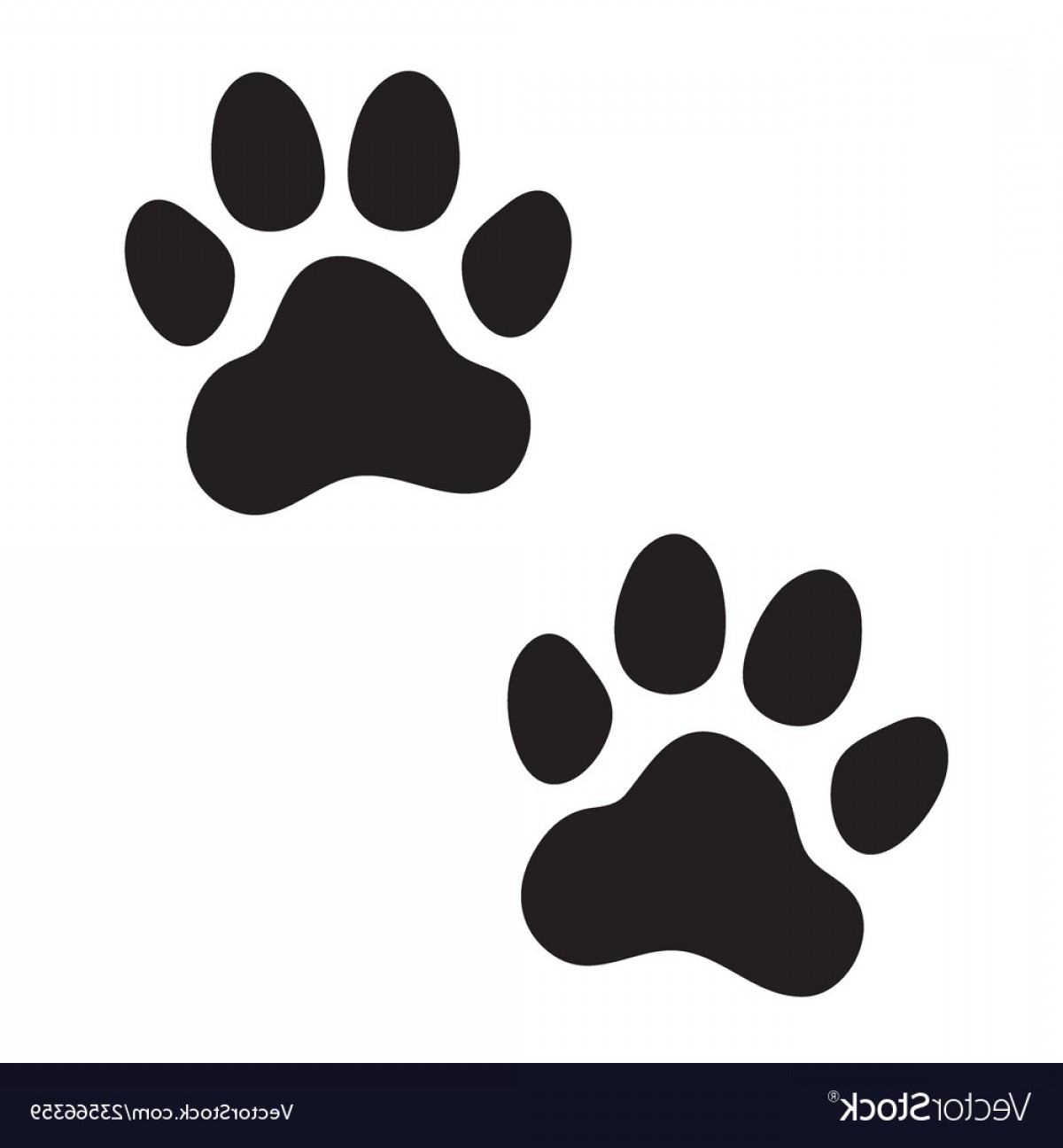 Dog Print Vector At Vectorified.com 