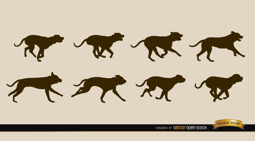 837x462 Collection Of 'dog Running Silhouette' Download More Than