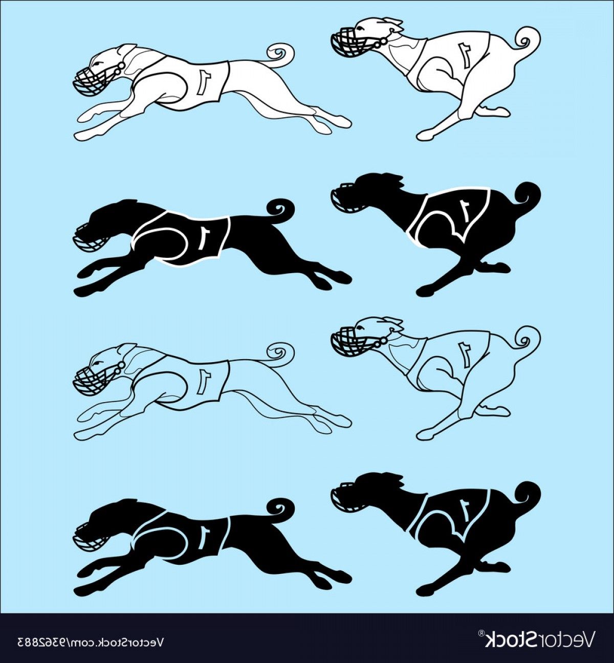 1200x1296 Contour And Silhouette Basenji Dog Running Vector Geekchicpro