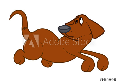 500x349 Dachshund Dog Running Vector