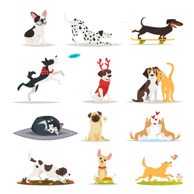 400x400 Dog Running On Curated Vector Illustrations, Stock Royalty Free