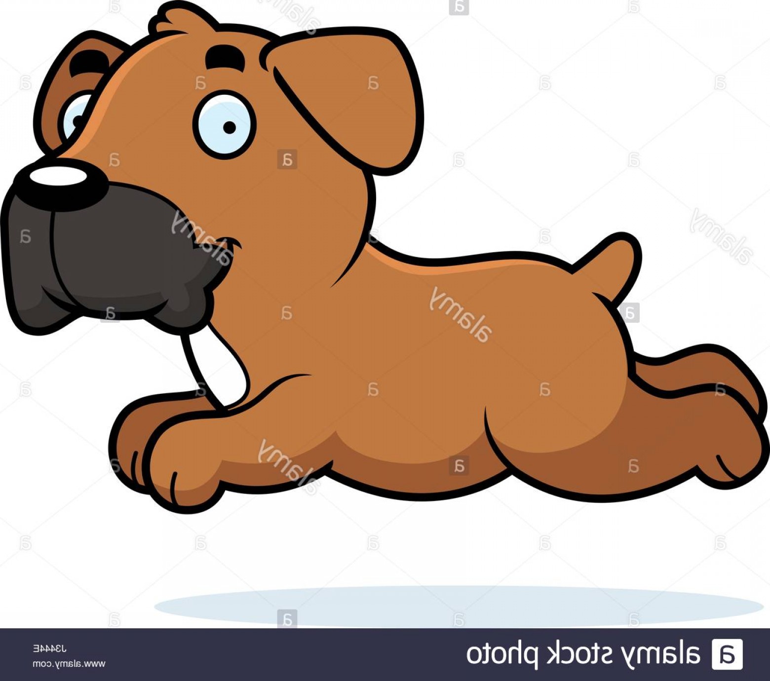 1560x1380 Stock Photo A Cartoon Illustration Of A Boxer Dog Running