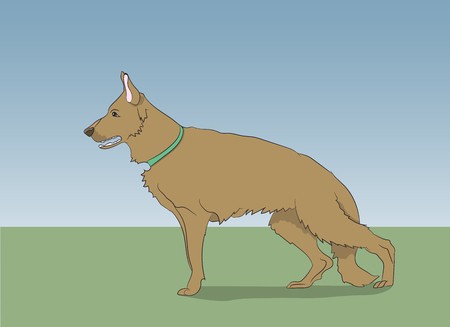 450x327 Dog Running Vector Illustration Royalty Free Vector Graphics