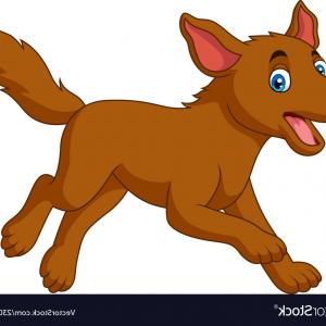 300x300 Cartoon Dog Running Vector Handandbeak