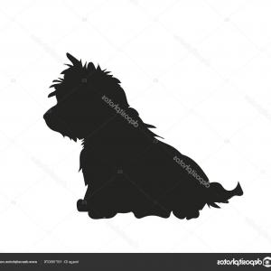 300x300 Vector Isolated Silhouette Dog Sitting Hoodamathrun