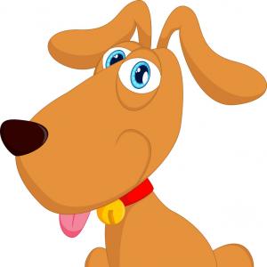 300x300 Cartoon Cute Dog Sitting Vector Hoodamathrun