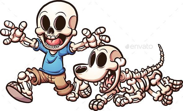 590x359 Skeleton Boy And Dog